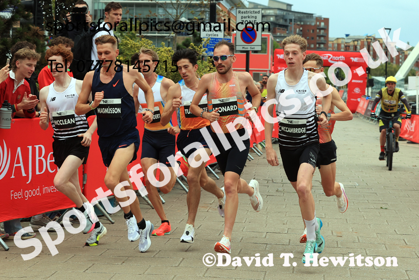 Elite Mens 5k, AJ Bell Great North 5k. Photo: David T. Hewitson/Sports for All Pics